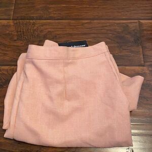 Alfred Dunner Pink Feminine Grandma Core Classic Fit Pull-On Casual Pants NEW